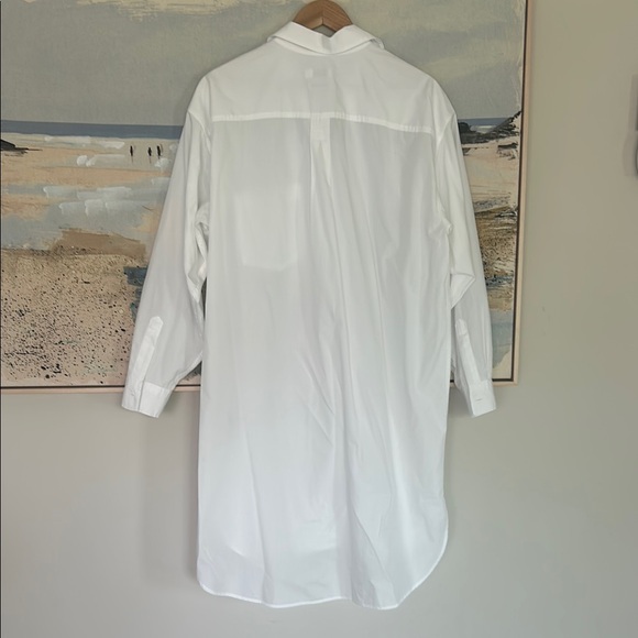 CLOSED- White Dress Shirt Dress